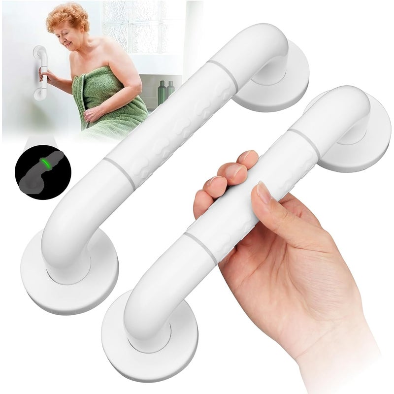 Zestaw 2 antypoślizgowych uchwytów 30 cm – uchwyty bezpieczeństwa do wanny i prysznica, zaprojektowane dla osób starszych