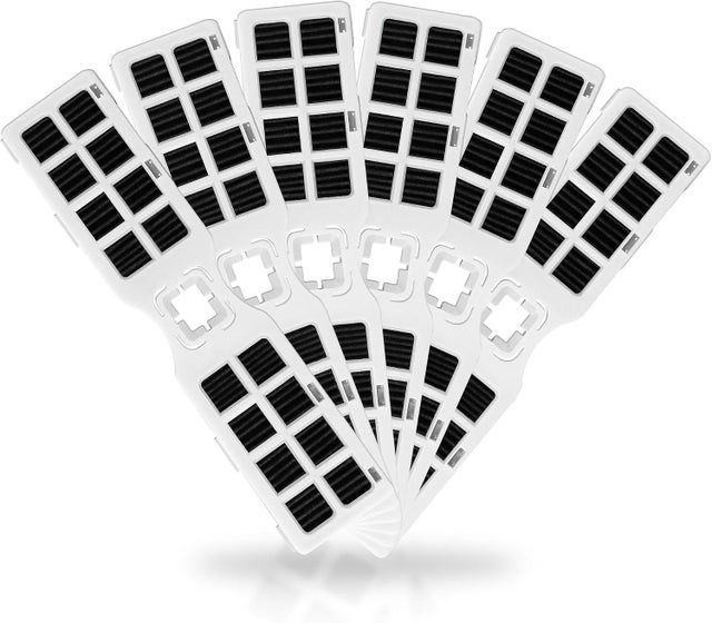 Filtre à air FRGPAAF2 pour réfrigérateur, compatible Frigidaire Gallery PureAir AF-2, FRFC2323AS, FRFG2323AF, GRMG2272BF, PRFS2883AF, paquet de 6
