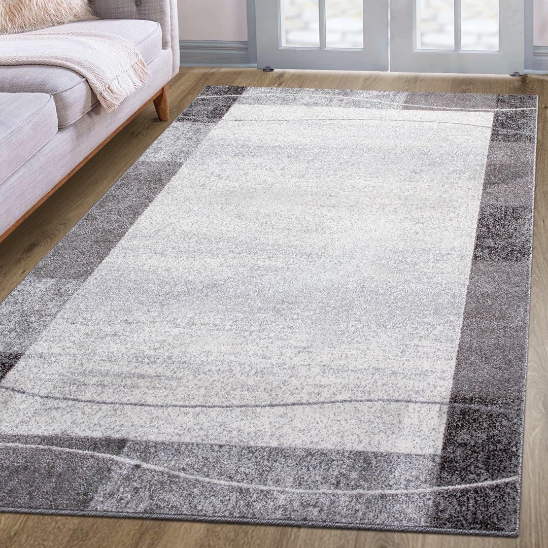 Tappeto Moderno Design Geometrico Blu - 80x150 Cm, Pelo 9 Mm, Öko-Tex 100, Per Soggiorno, Camera, Corridoio