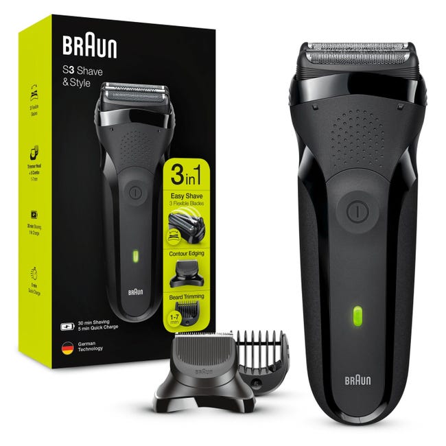Braun Series 3 Shave&Style 300BT Rasoio Da Barba Elettrico Da Uomo - Foto 11