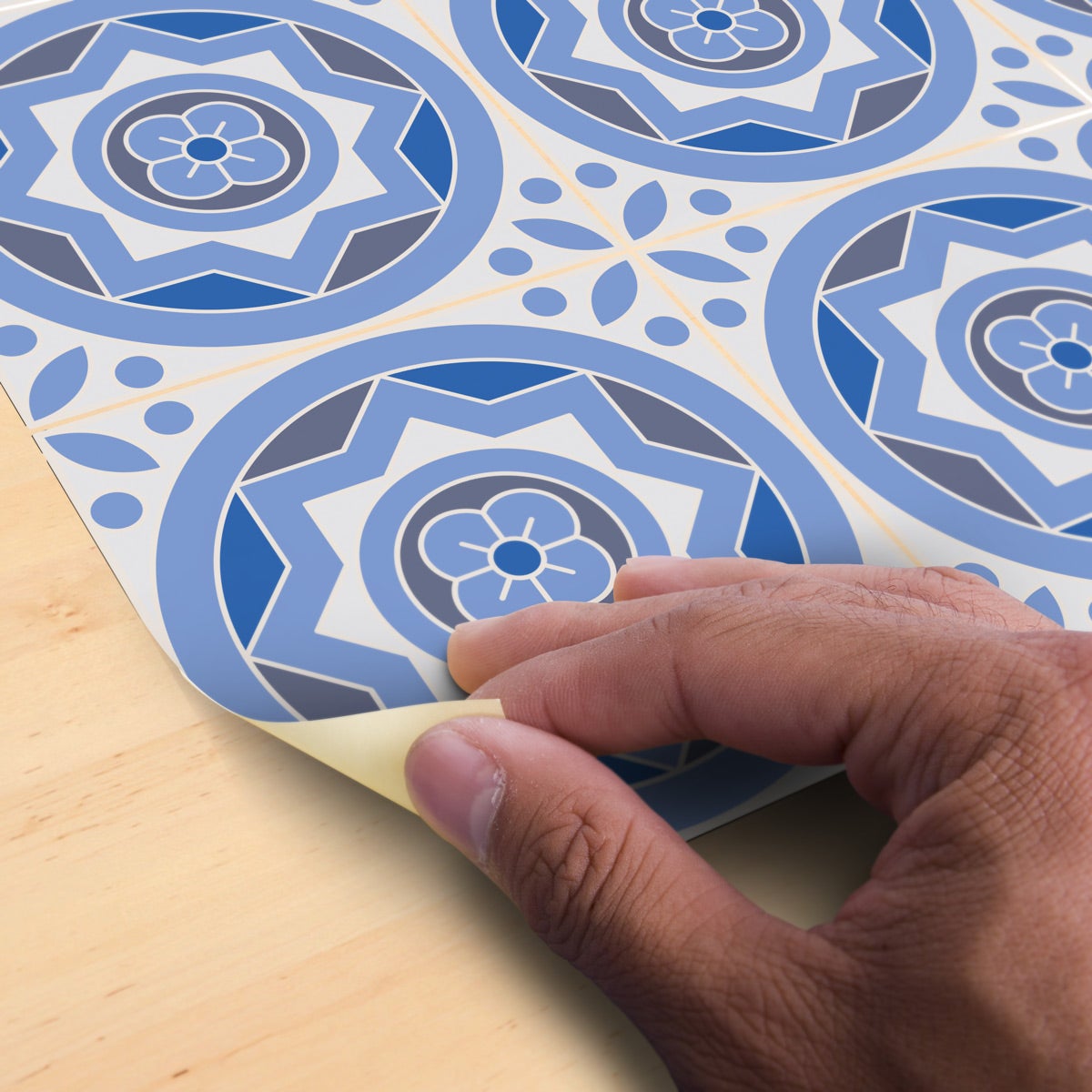 9 adesivo piastrelle di cemento terra Ornella antiscivolo - Sticker adesivo - adesivi murali - 9stickers30x30cm - 4