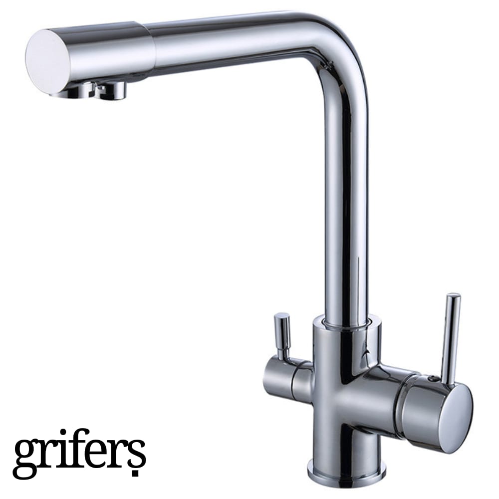 Grifo Osmosis Cromado 3 vias 2 salidas LANTUR CROME GRIFERS Leroy Merlin