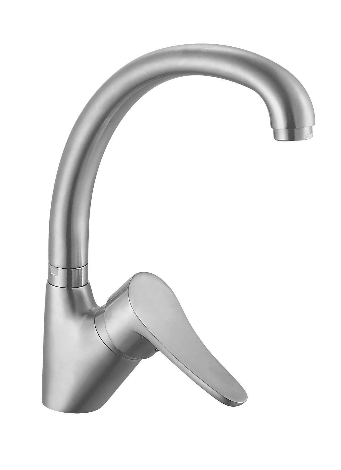 Bateria kuchenna jednouchwytowa z wysoką wylewką zewnętrzną ROUSSEAU M1 stal matowa