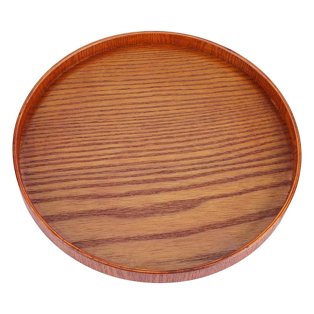 Vassoio Rotondo In Legno 60 Cm Marrone: L'Ideale Per Servire O Decorare Con Stile Naturale!