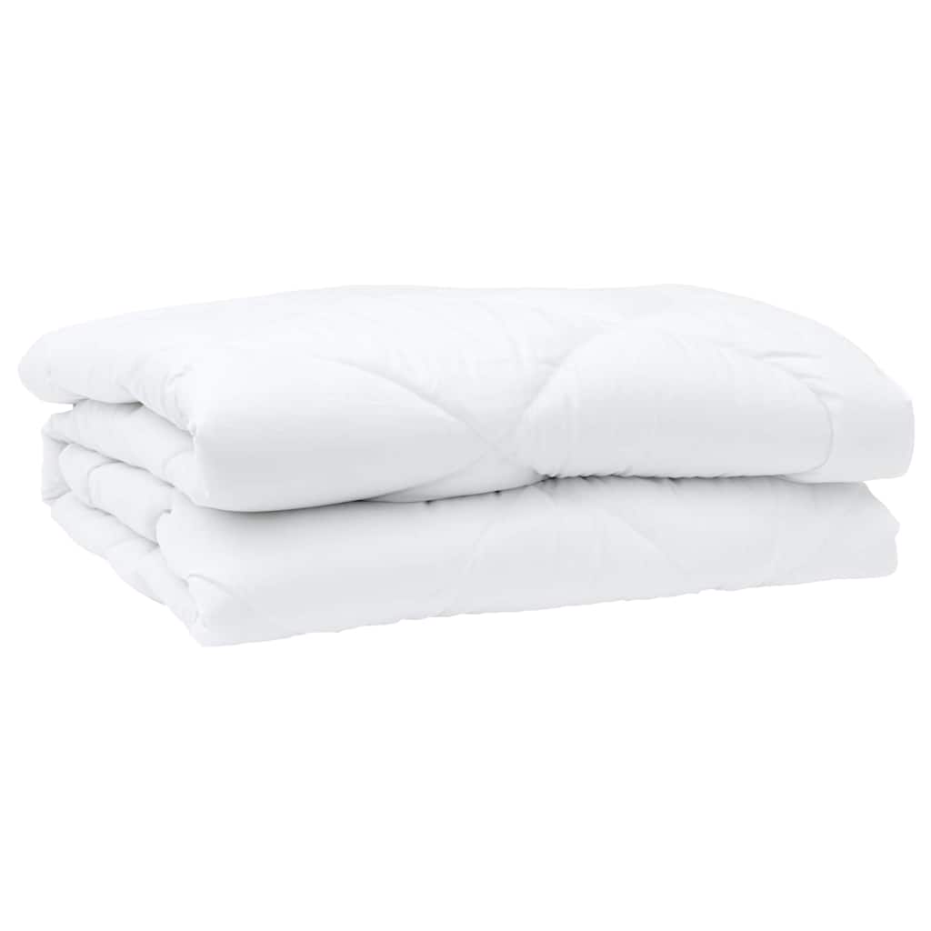 Couette avec oreiller 3 pcs | Duvet Blanc 200 x 220 cm Microfibre - 4
