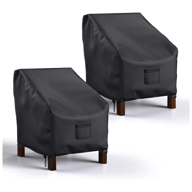 Jednoczęściowy pokrowiec na krzesło ogrodowe (czarny, 29 x 30 x 36 cali), 210D Oxford Fabric Chair Protector
