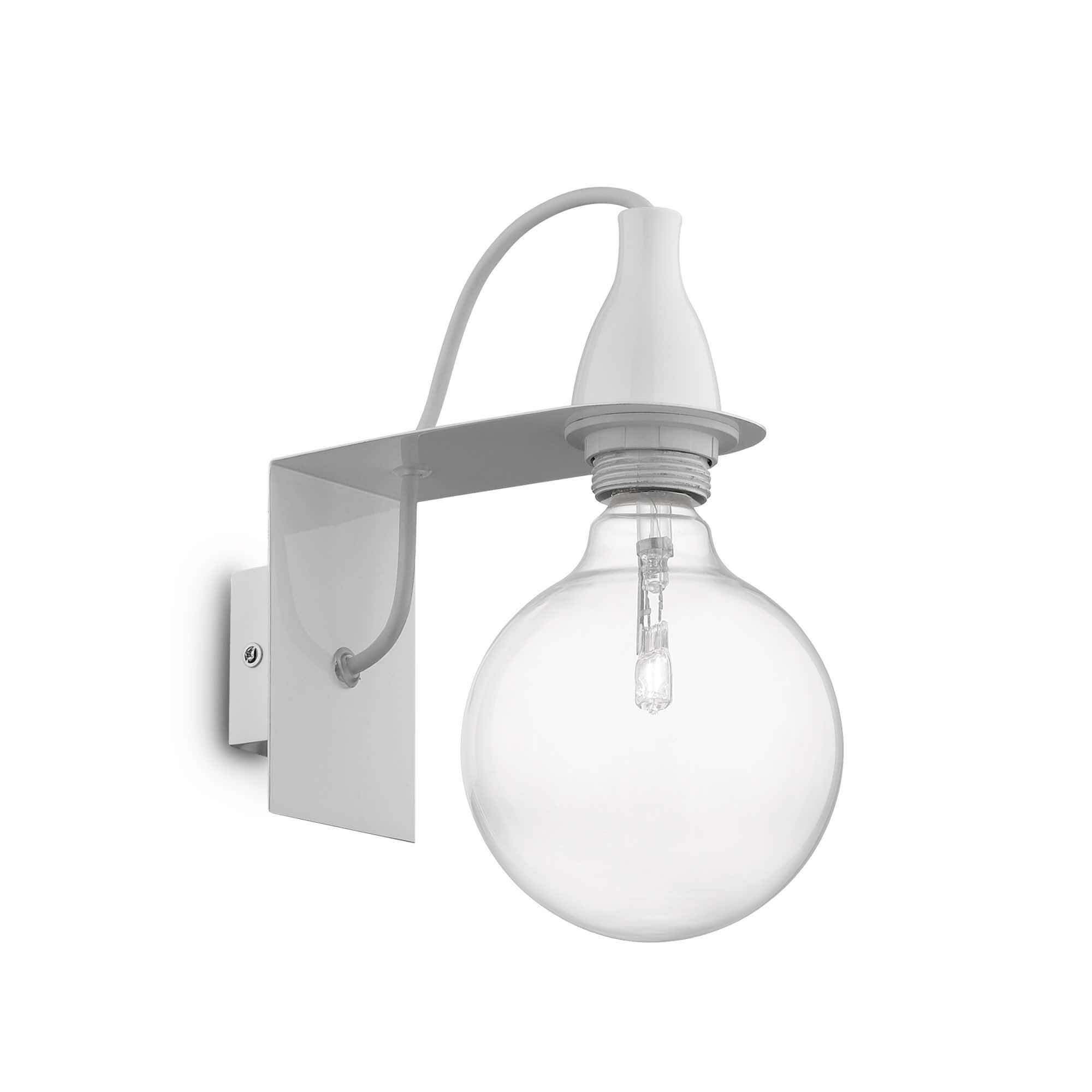 Ideal Lux  Applique Murale Blanche Minimal 1 Ampoule , Leroy Merlin