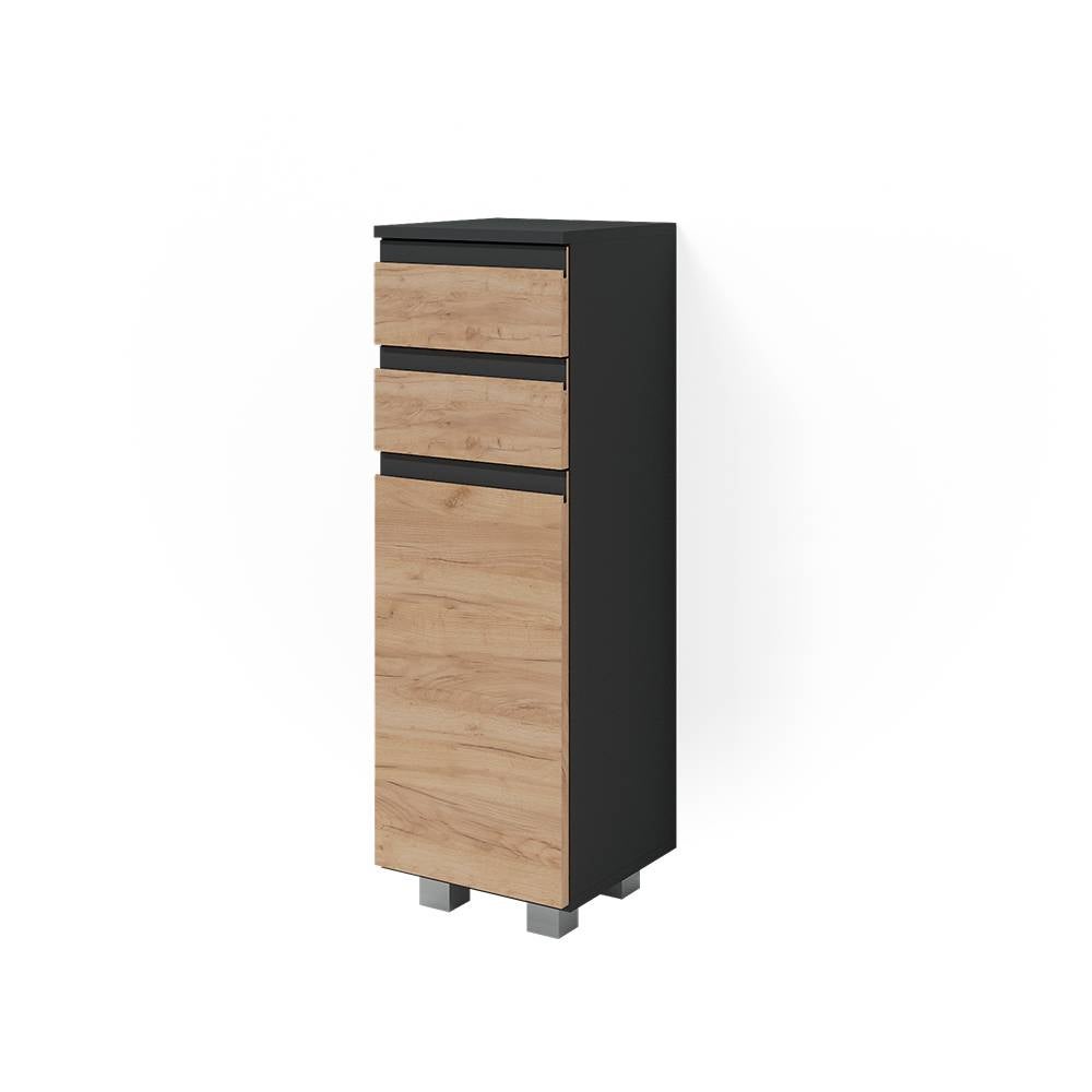 Vicco Szafka Midi J-Shape, Złoty dąb energetyczny, 30 x 95 cm