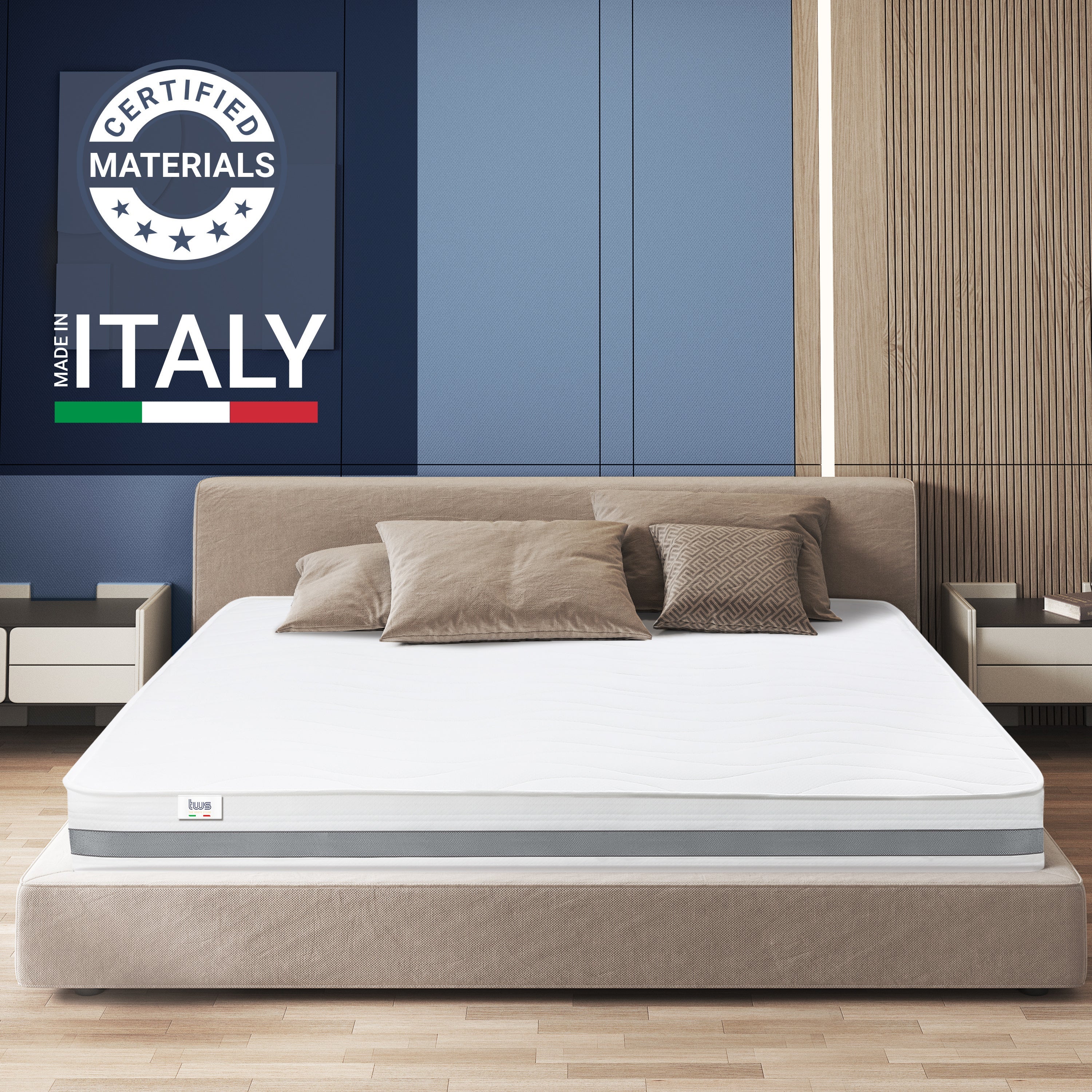 Materasso | Materasso Singolo 80x190 Memory Ortopedico | Altezza 20 cm | Made in Italy - 2