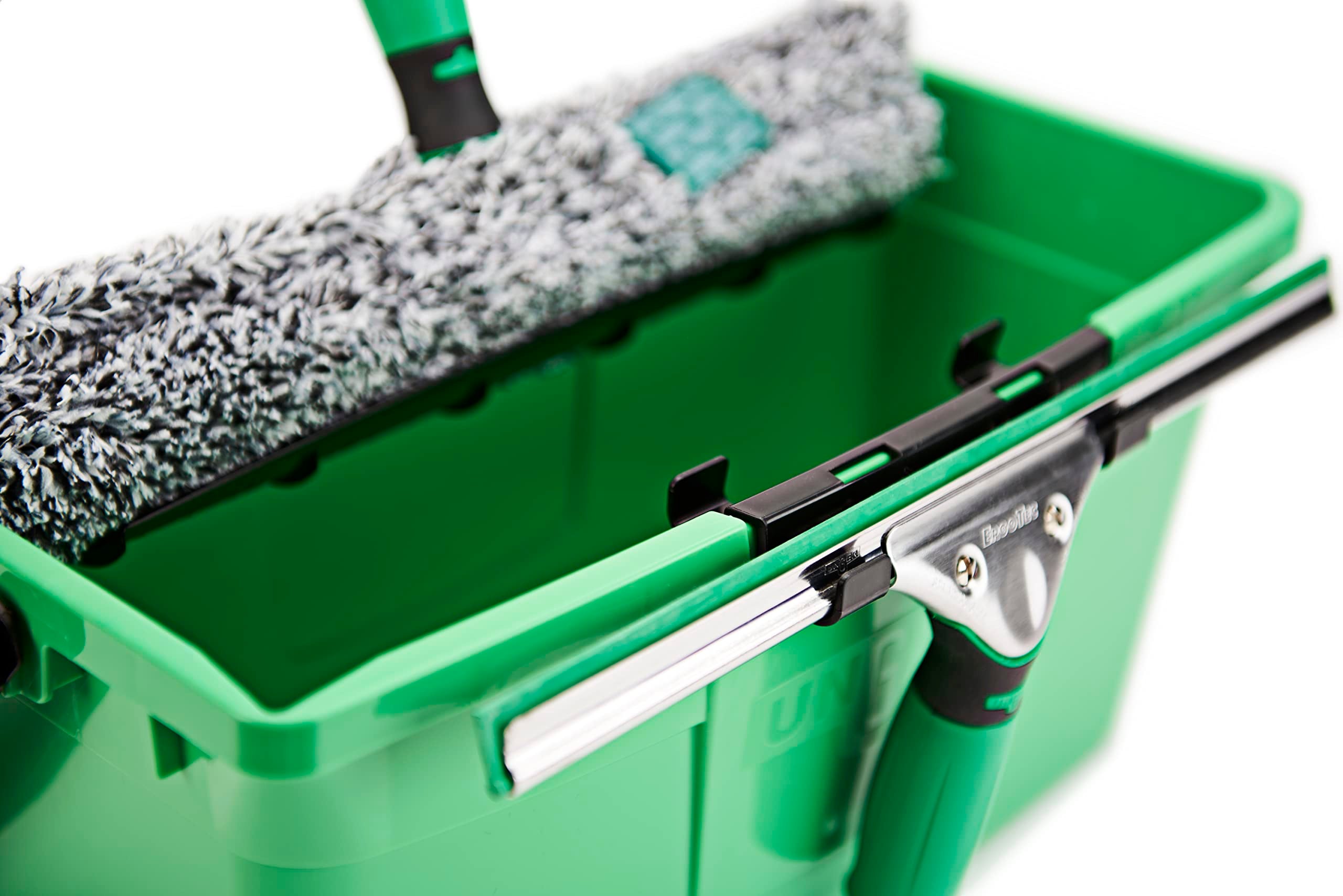 Kit complet pour nettoyage de vitres ERGOTEC 3 en 1 - Mouilleur, raclette et seau - UNGER - 3