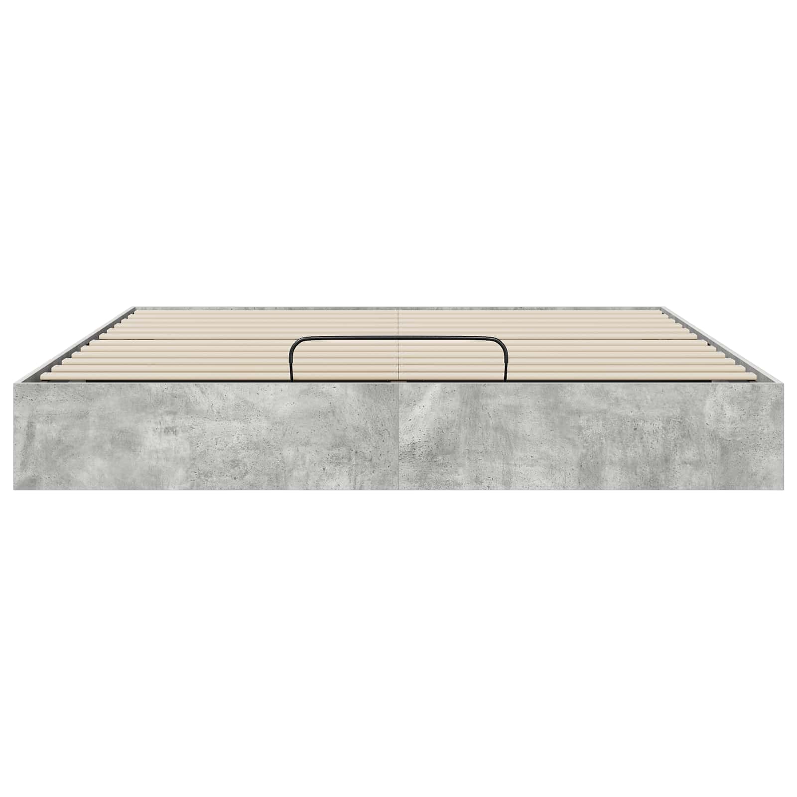 Lit ottoman béton 203 x 180 x 25 cm panneau de bois - 5