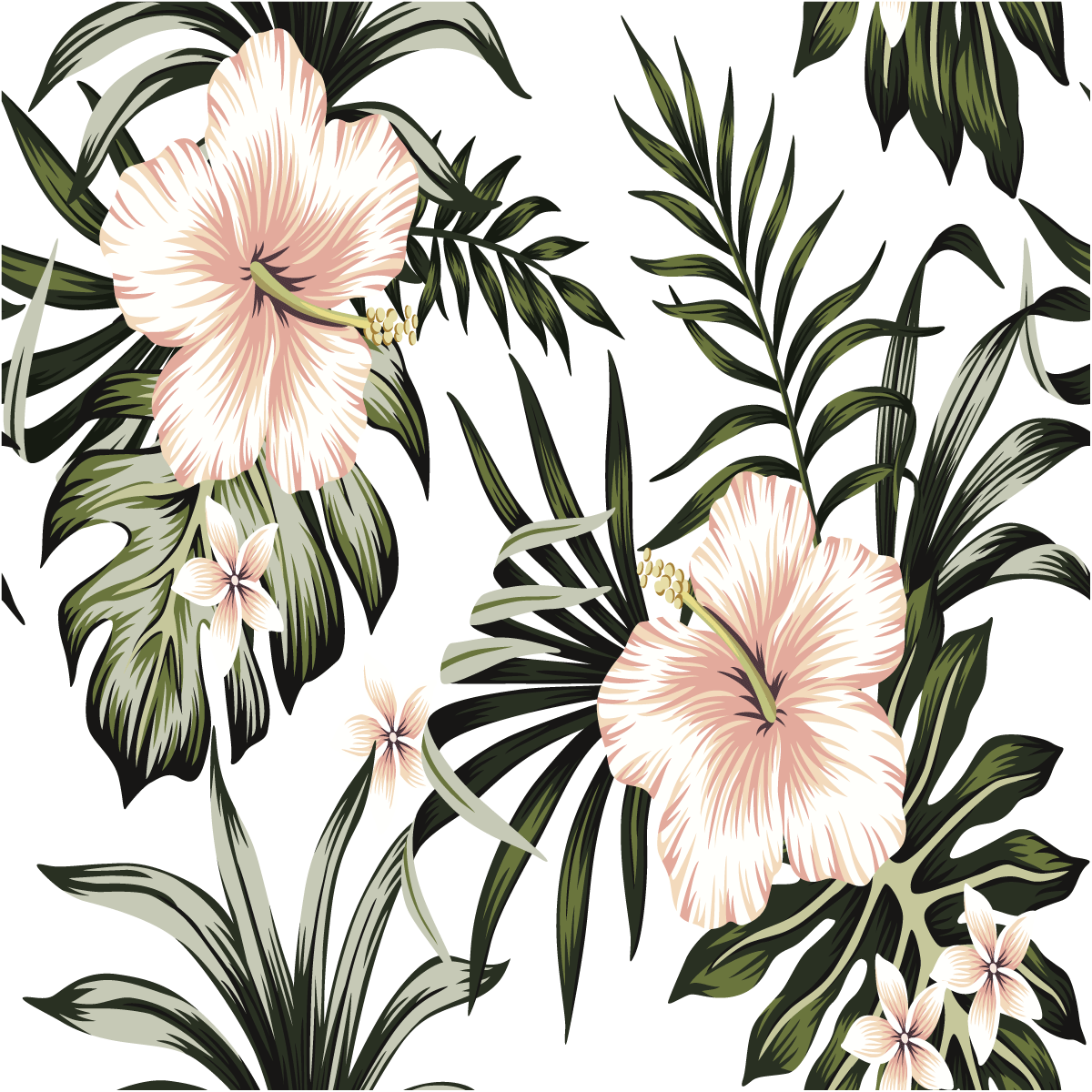 Adesivo arazzo tropicale De Santana - Sticker adesivo - adesivi murali - 60x60cm - 2