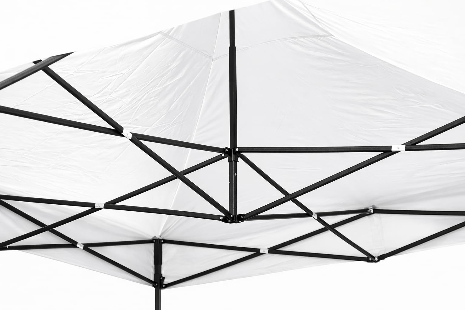 DUPI Carpa Plegable 3x3 Metros | Patas Negras | Incluye Cerramiento Perimetral Gazebo | Set Laterales con 3 Ventanas y 1 Cerramiento | Blanca - 8