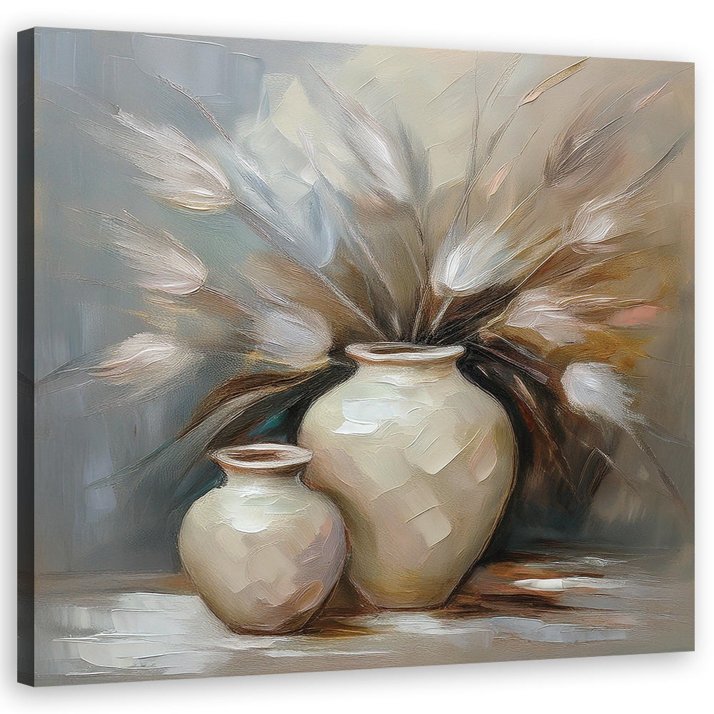 Obraz na płótnie, Wazon Vintage Martwa Natura 40x40