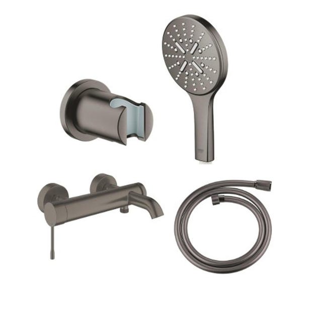GROHE Essentials Support Mural Graphite Dur Anthracite Foncé 40369A01
