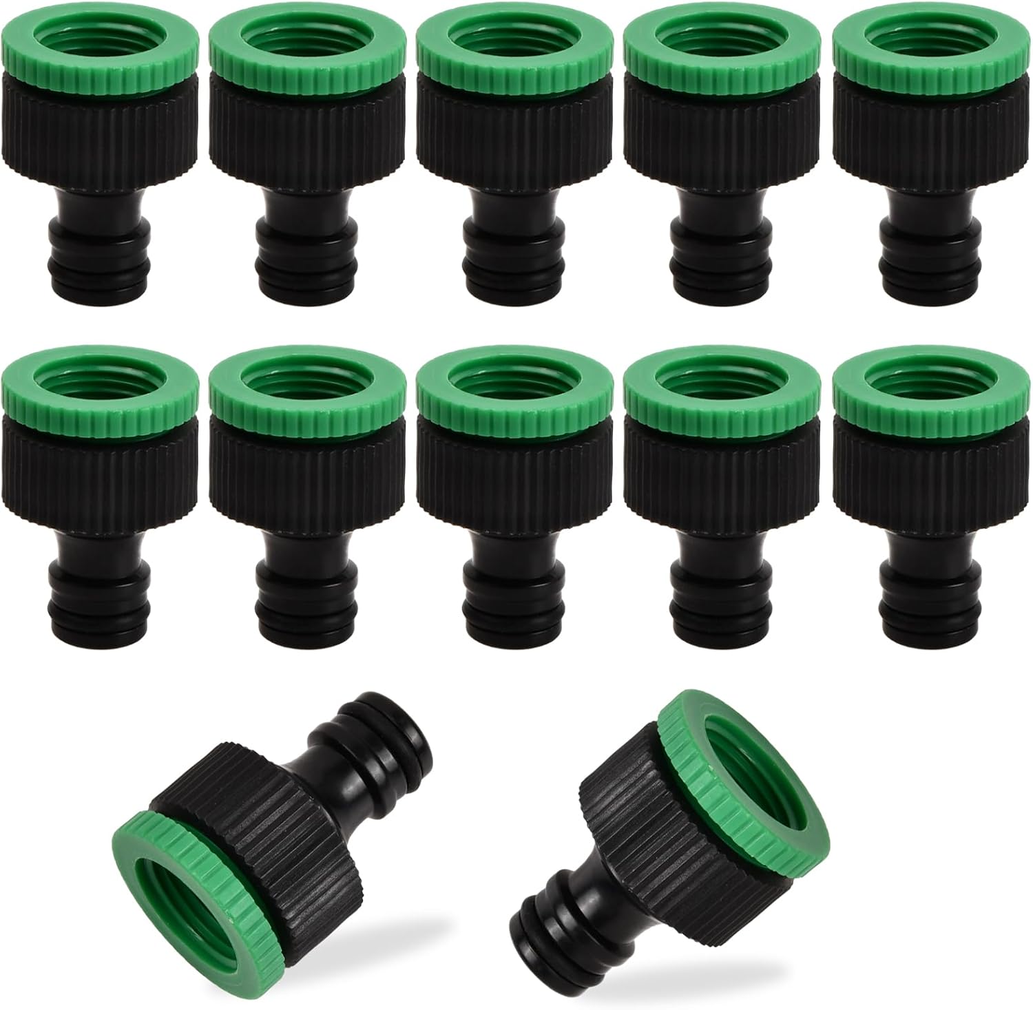 Złącze kranowe do węża ogrodowego 2 w 1, adapter 3/4" i 1/2", 10 szt.