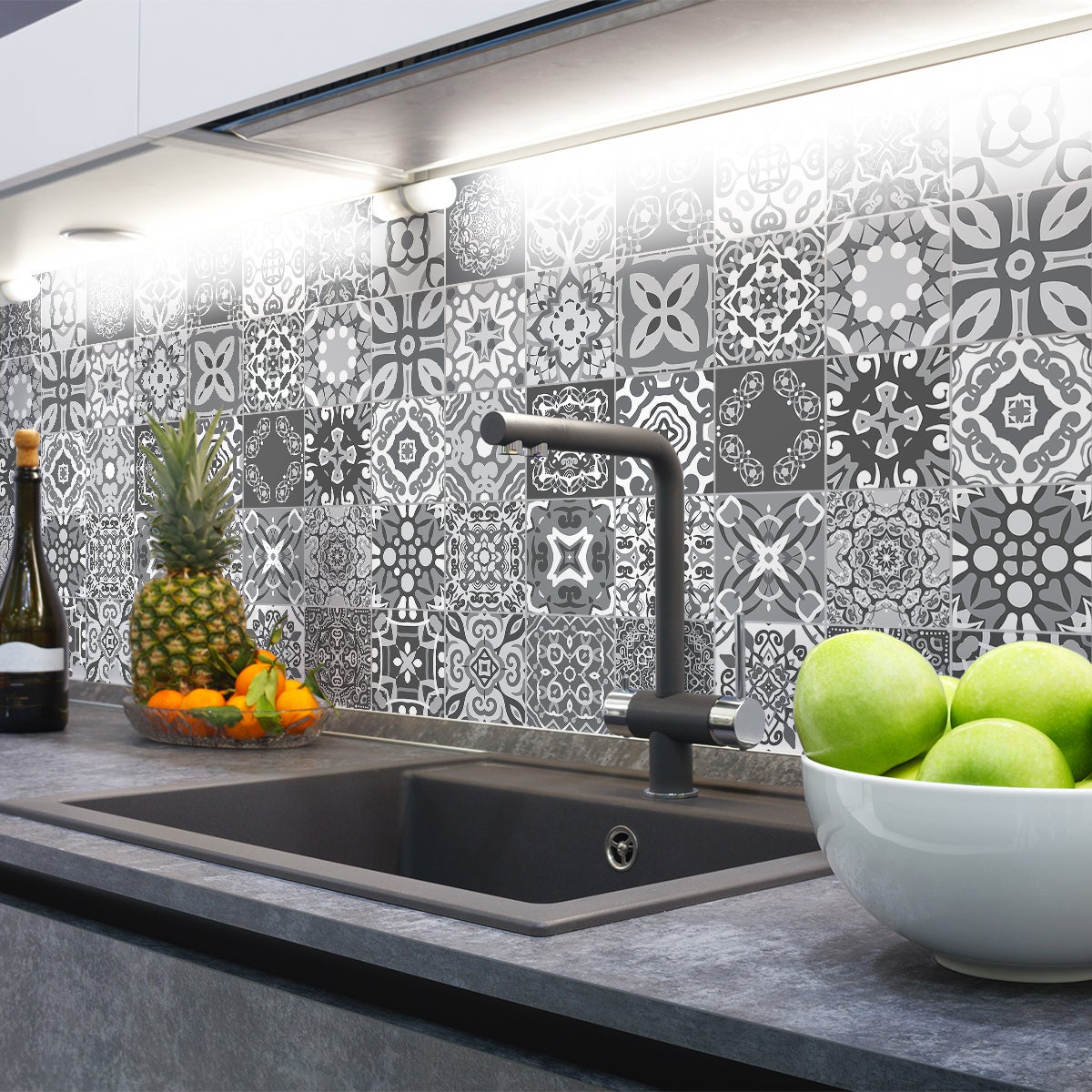 30 vinilo baldosas azulejos alioth - adhesivo de pared - revestimiento sticker mural decorativo - 30stickers20x20cm