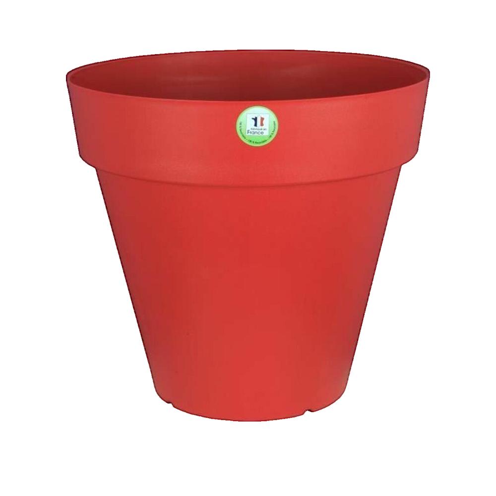Doniczka Riviera Soleilla 60 cm czerwona nowoczesna i elegancka