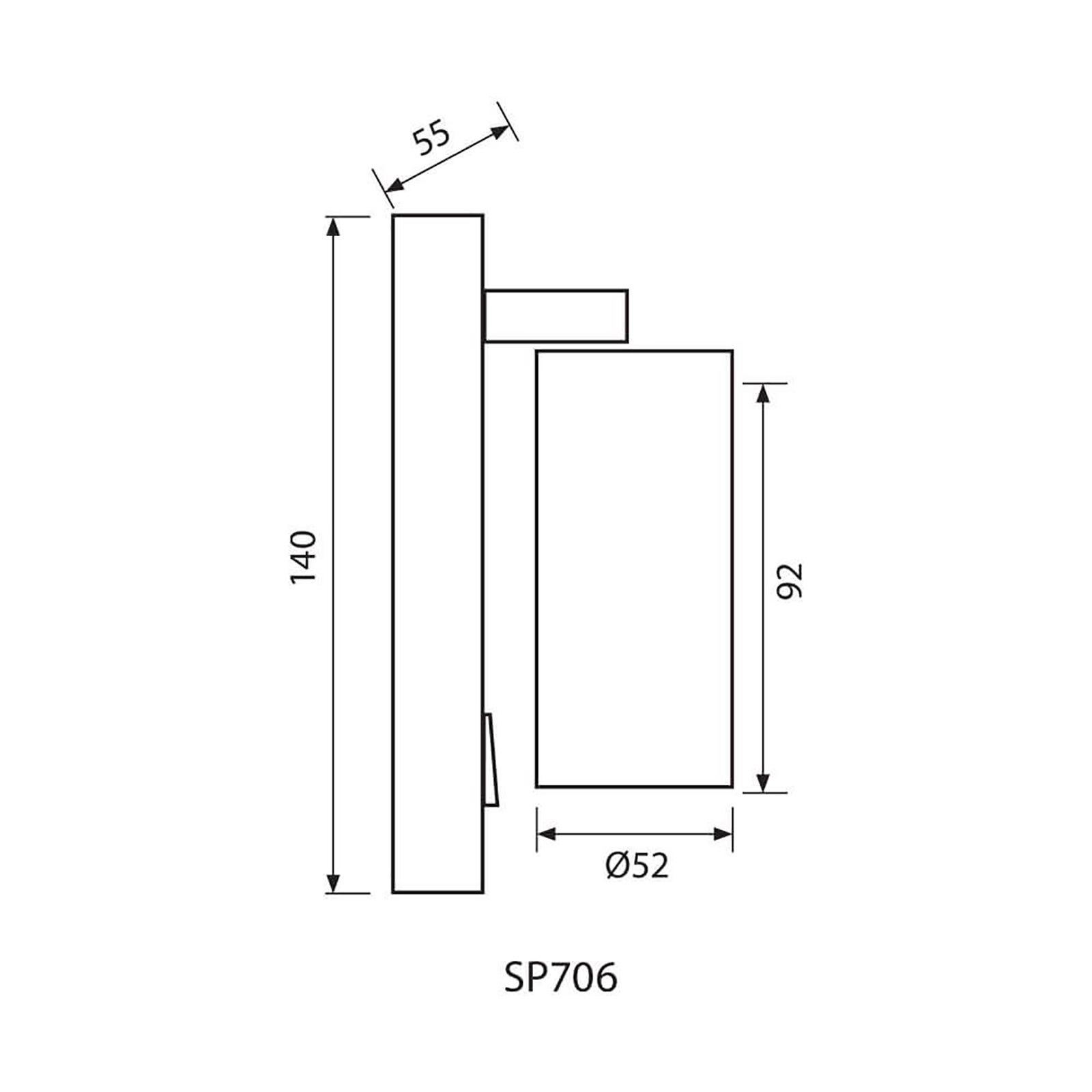 Spot de lecture LED 8W GU10 applique ORIENTABLE lumière 360 degrés lampe de chevet lampe de table hôtel bureau 230V BLANC - 4