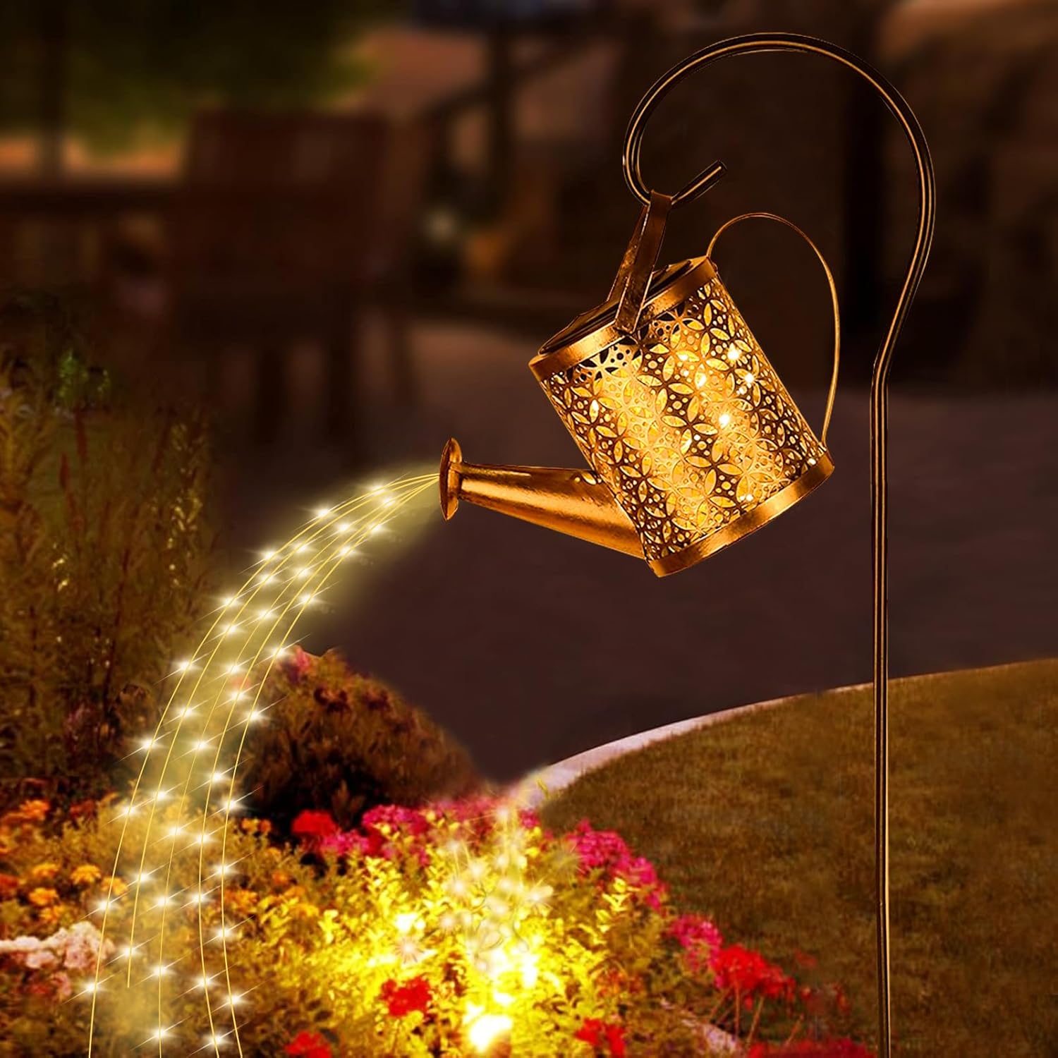 lampe solaire exterieur， Extérieur Arrosoir Solaire avec support，Étanche exterieures jardin，lumiere solaire exterieur Décor Cour, Pelouse, Patio - 5