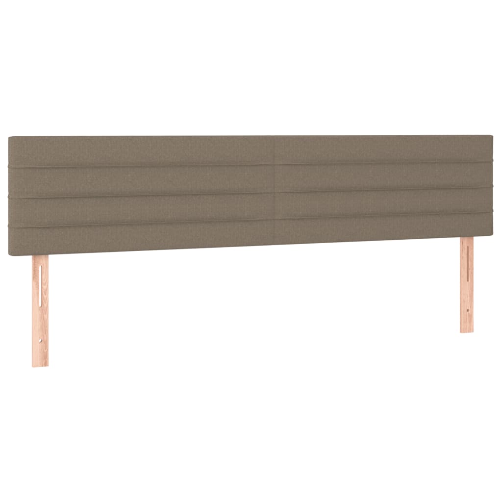 Cadre de lit sans matelas en tissu taupe pour la chambre, 120 × 190 cm - 8