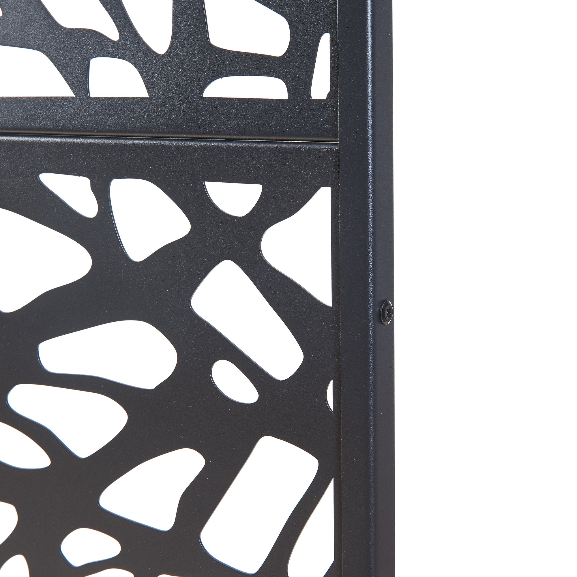 Divisória para interior Poskind em aço 200x100x50 cm preto [casa.pro] - 5