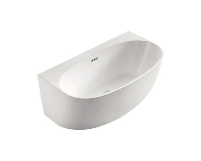 BELINA - Vasca da bagno semi-freestanding - Bianco - 80x140x58cm - Sanita