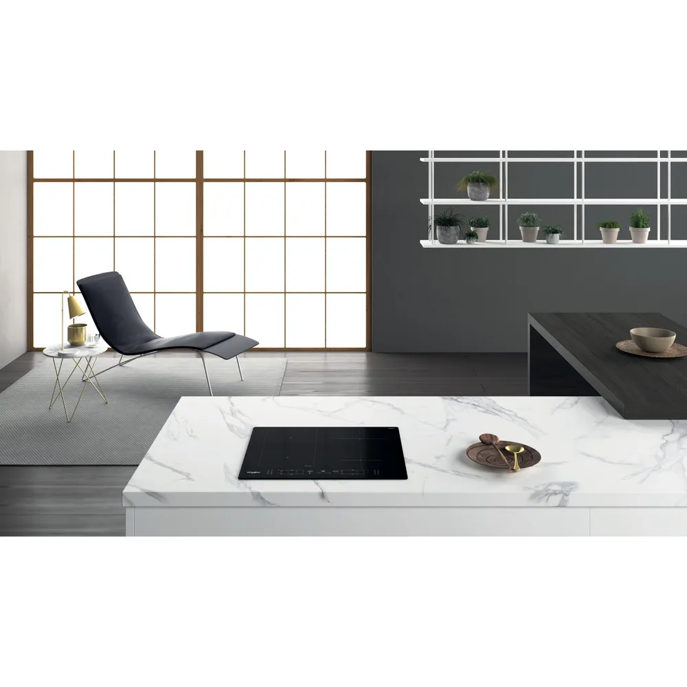 Table de cuisson encastrable Whirlpool WL B8160 NE Noir 59 cm Induction 4 feux - 6