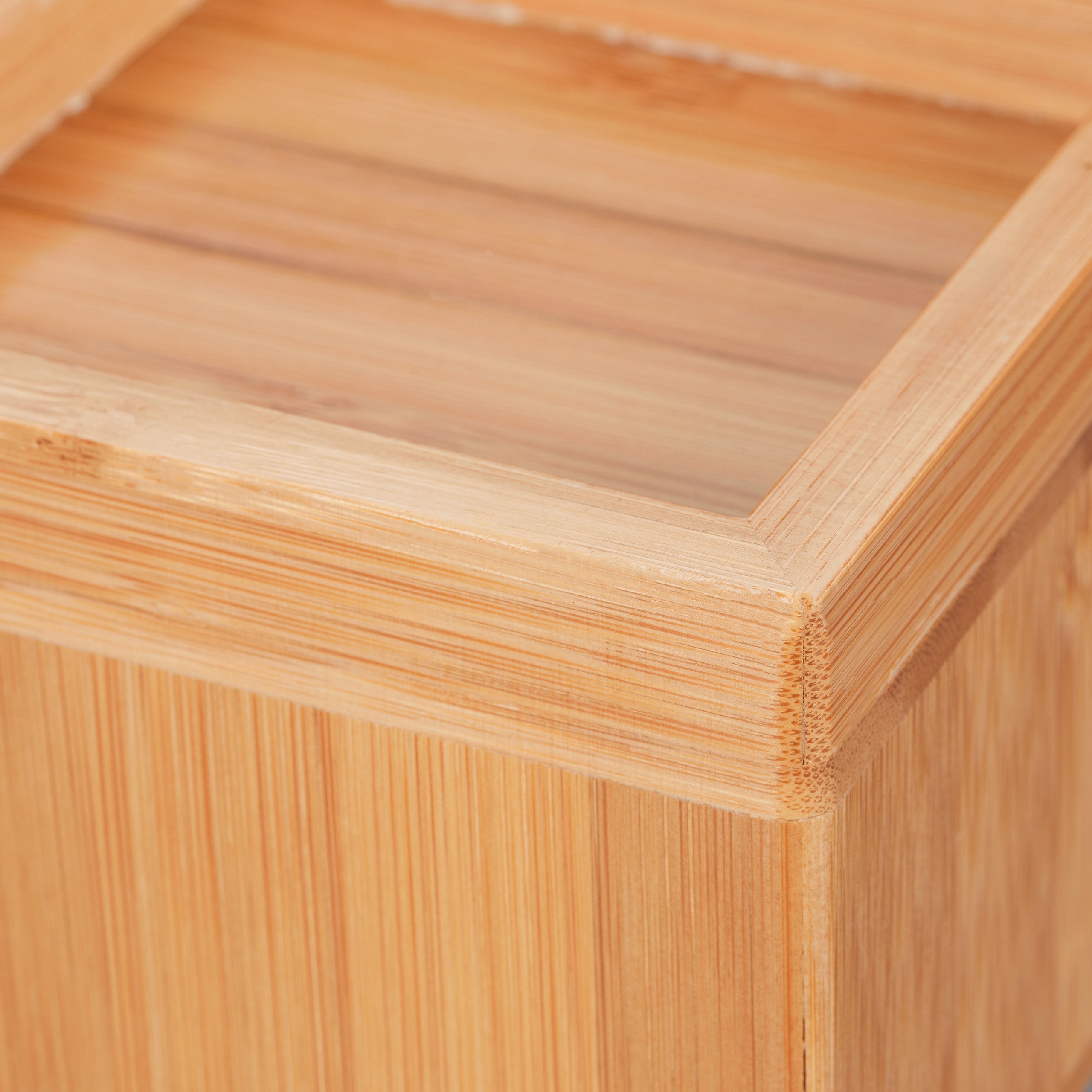 Rehausseurs de meuble en lot de 4, Élévateurs d’env. 8,5 cm, tables, autres meubles, 10x11,5x11,5 cm, naturel, Relaxdays - 7