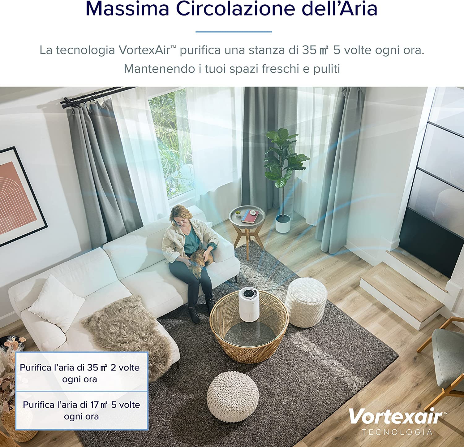 LEVOIT Purificatore D'Aria Smart - Rimuove Polline, Polvere E Odori Con App E Alexa - Foto 5