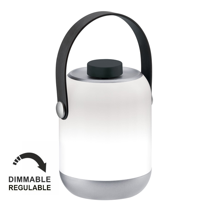 Luminaire rechargeable Akku Clutch IP44 gradable 3000K Gris - 7