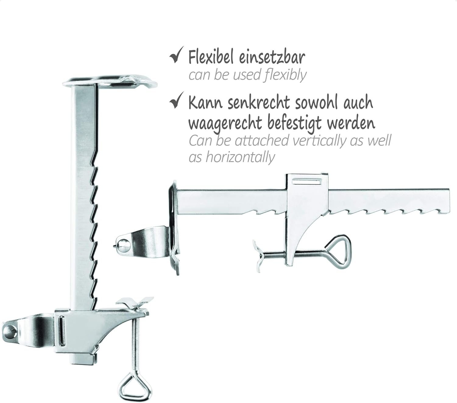 Pinces à Parasol pour Balcon 1 pcs 25-38 mm Acier - 3