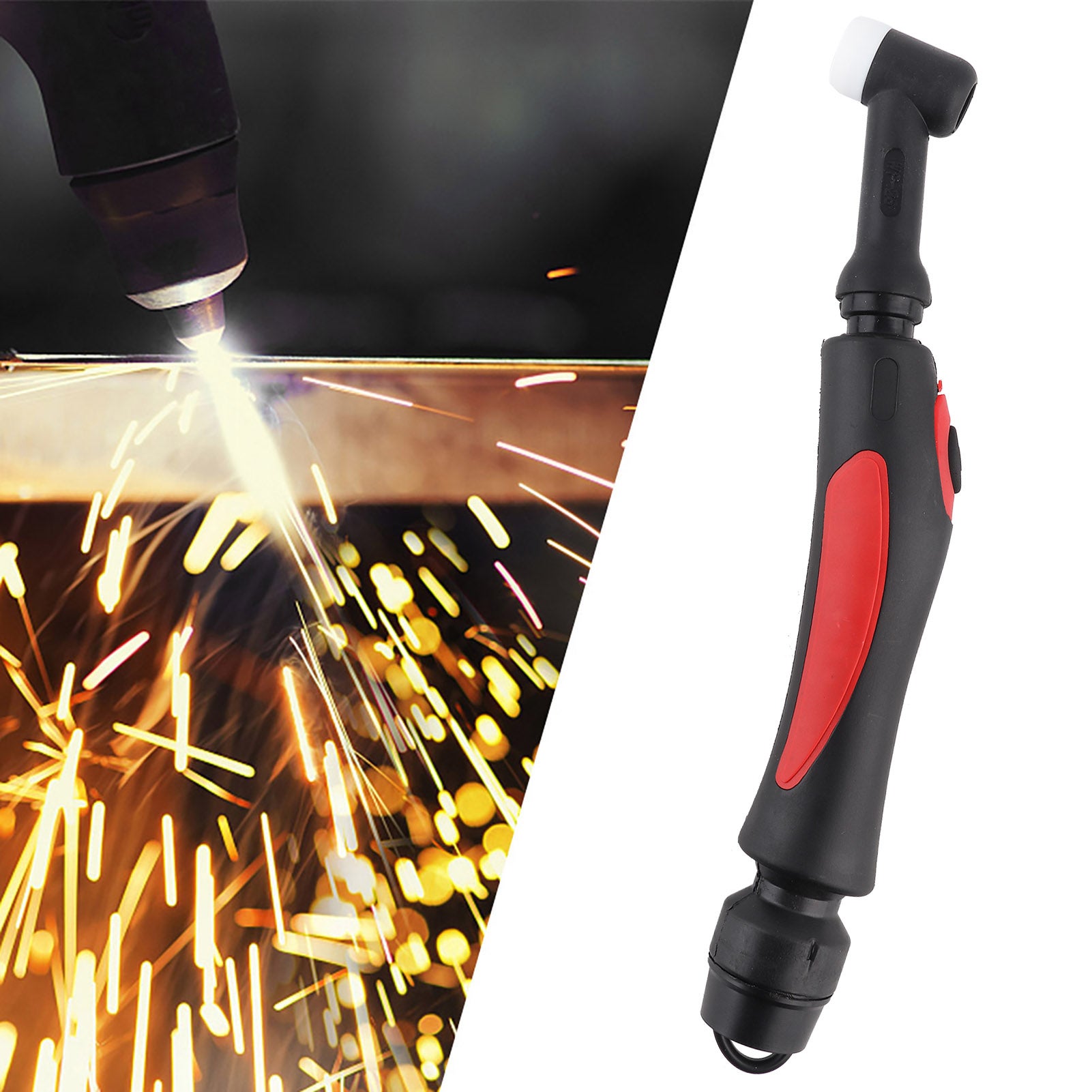 Torcia per saldatura TIG WP-26, corpo testa flessibile, accessorio per saldatura TIG raffreddato ad aria - 4