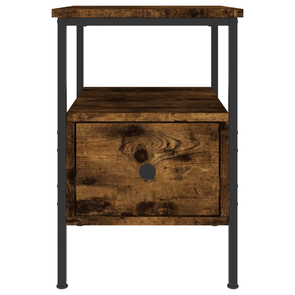 Maison Exclusive - Table de chevet chêne fumé 34x36x50 cm bois d'ingénierie - 6