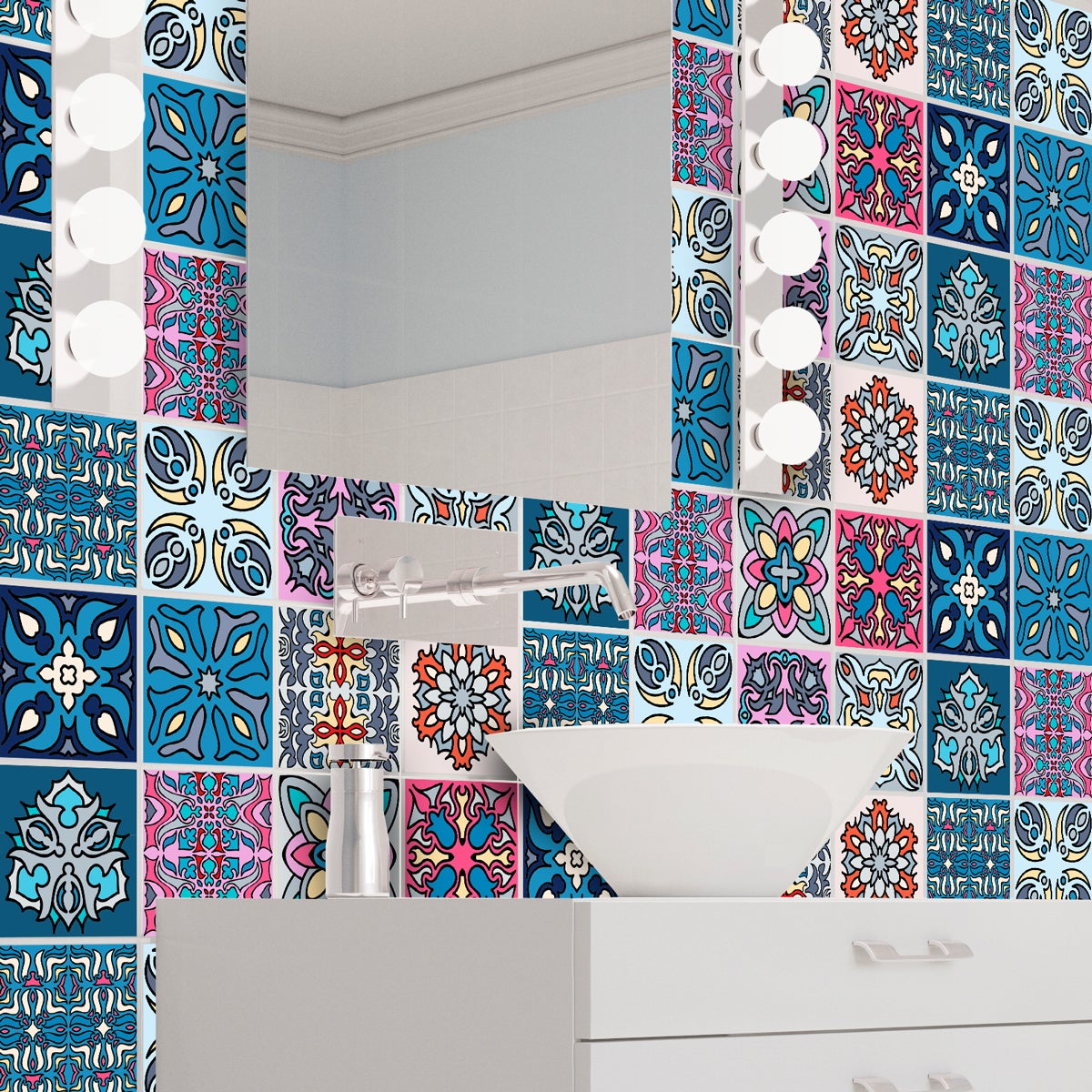 12 adesivi piastrelle di cemento Australia - Sticker adesivo - adesivi murali - 12stickers10x10cm - 3