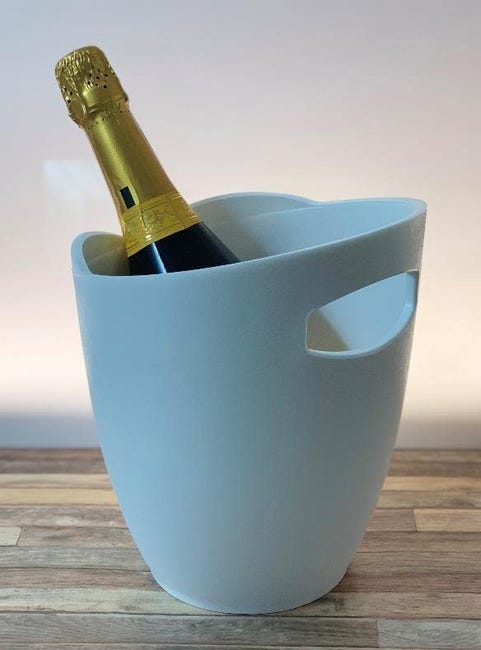 Secchiello Refrigerante Per Vino E Champagne - Doppia Parete Acciaio, No Condensa - Foto 2