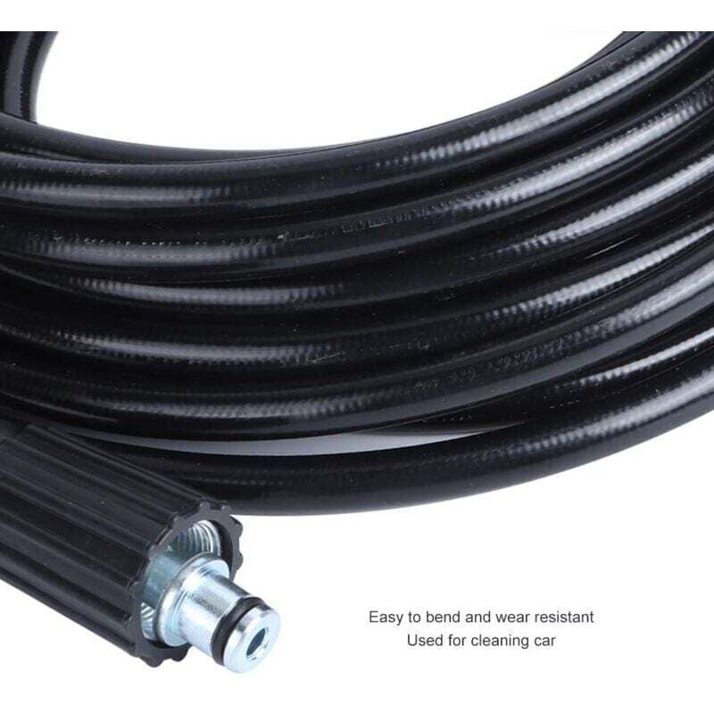Tuyau pour Nettoyeur Haute Pression, Tuyau de Nettoyage à Filetage M14xM22 10 m, Garage Industriel pour Entreprise de Nettoyage de Voiture - 3