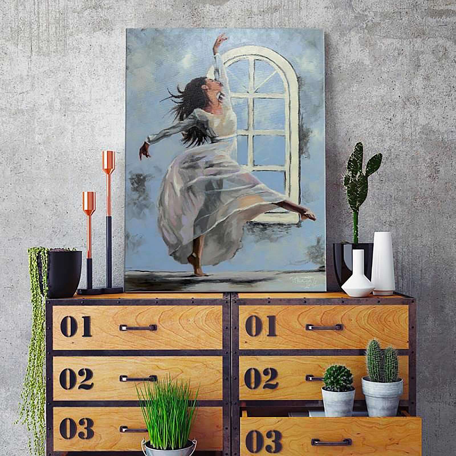 Tableau danseur 3 - 30 x 40 cm - 3