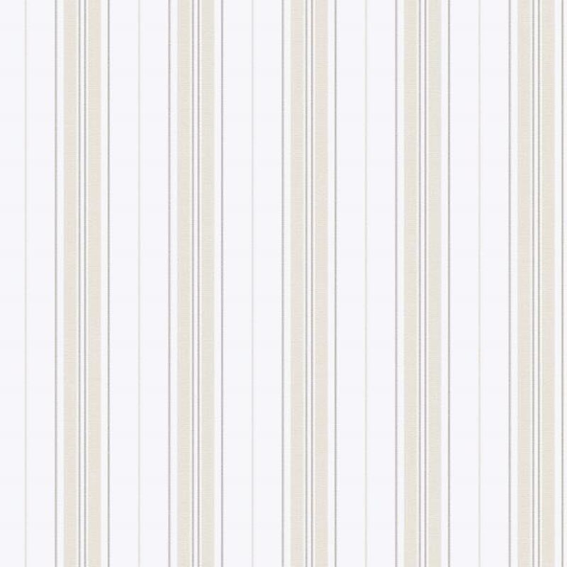 Papel pintado rayas beige - 53 cm x 10.05 m - borastapeter