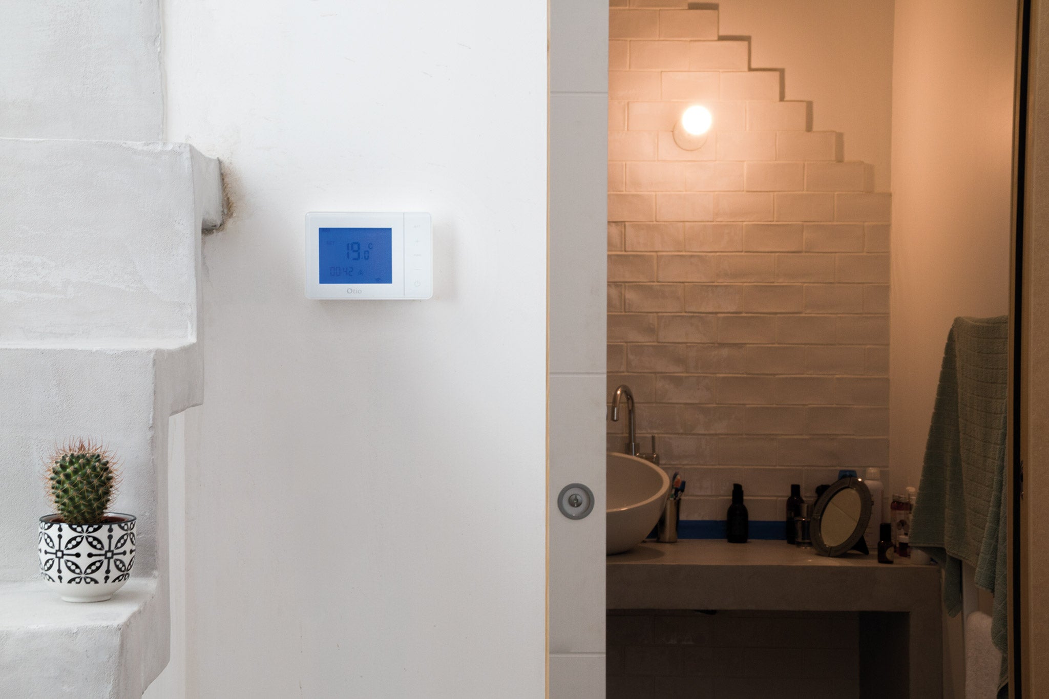 Thermostat programmable filaire - Blanc - Otio - 5