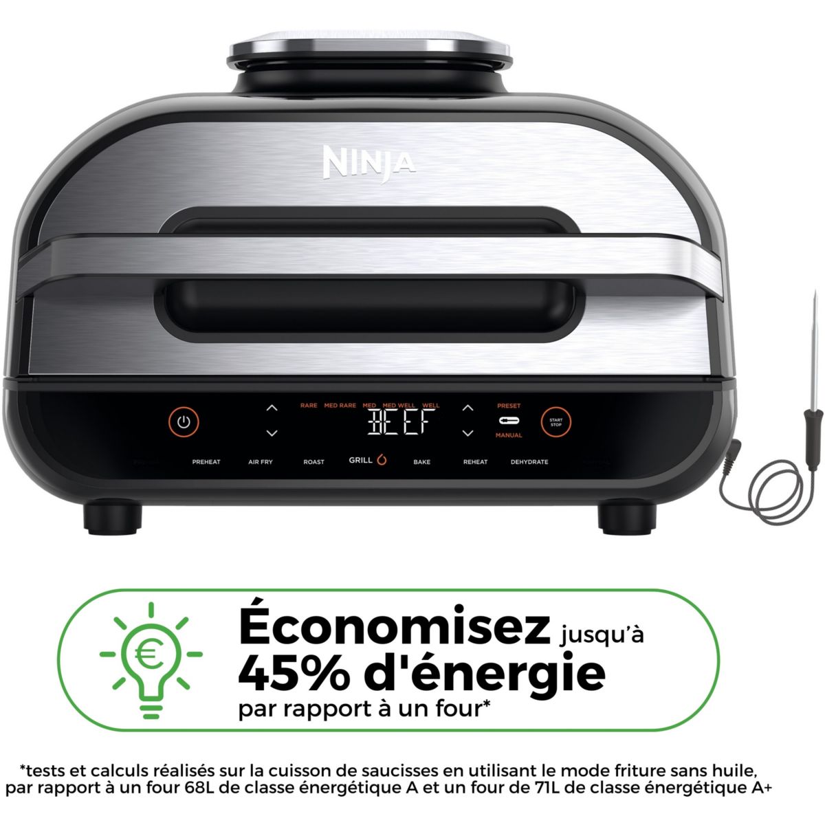 Ninja NNJ AG551EU Parrilla y freidora de aire en Ninja Foodi