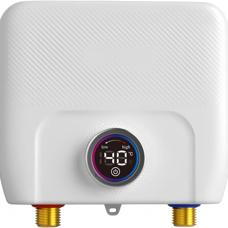 Przepływowy podgrzewacz wody elektryczny 220V 6500W z wyświetlaczem cyfrowym do kuchni i łazienki
