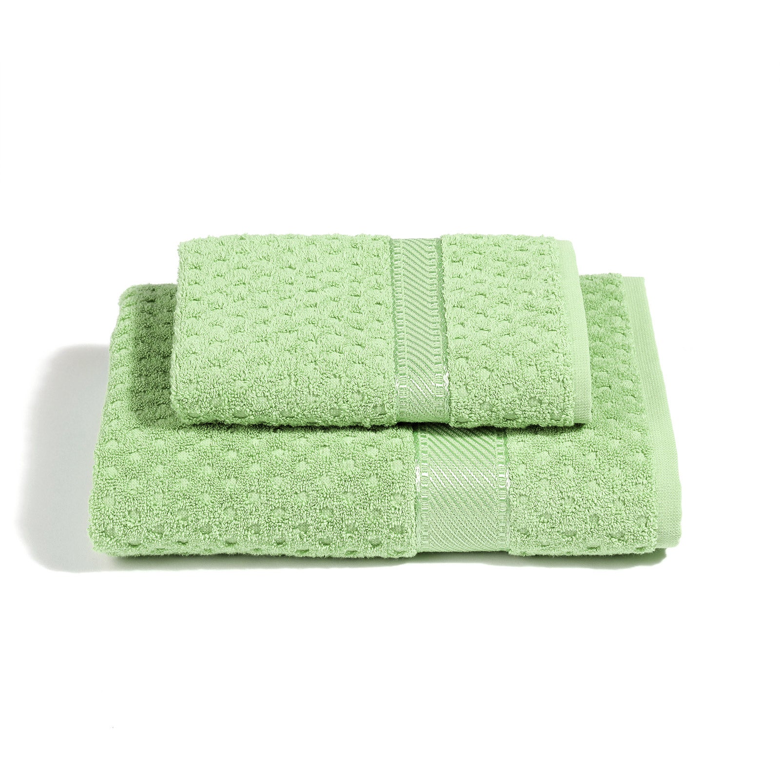 Asciugamano Con Ospite Sirena, Tinta Unita In Cotone Standard Mela_1 Caleffi - 2