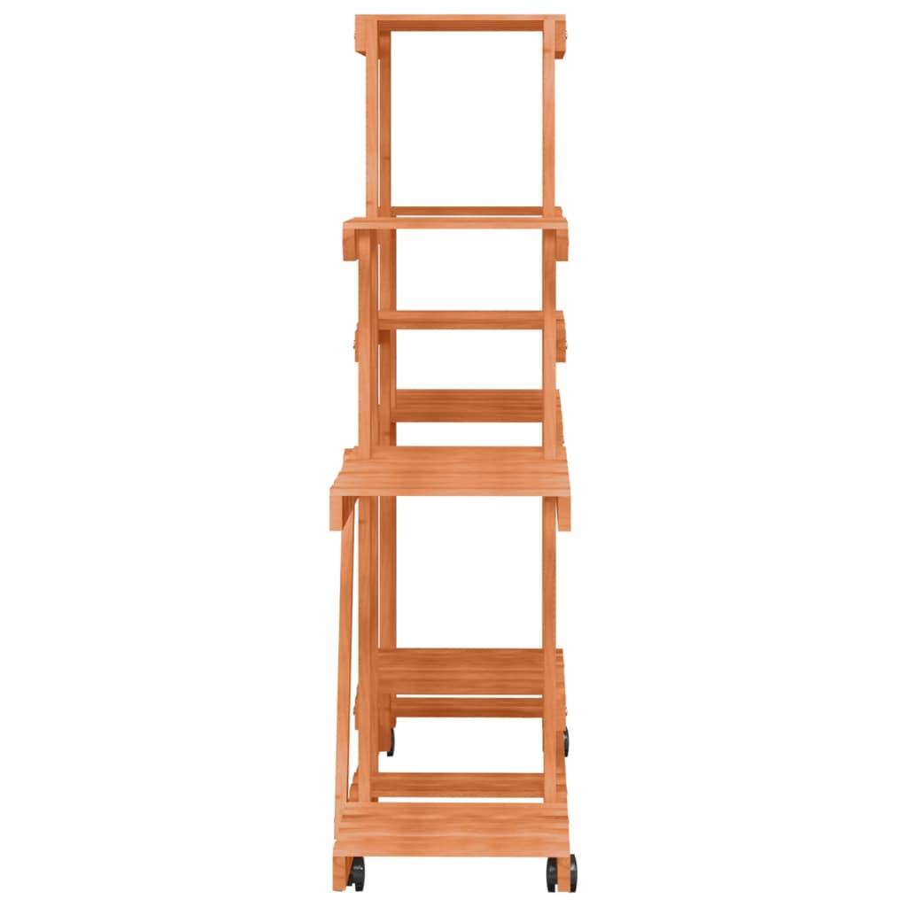 Maison Exclusive - Support à fleurs avec roues 110x25x101 cm bois massif de sapin - 6