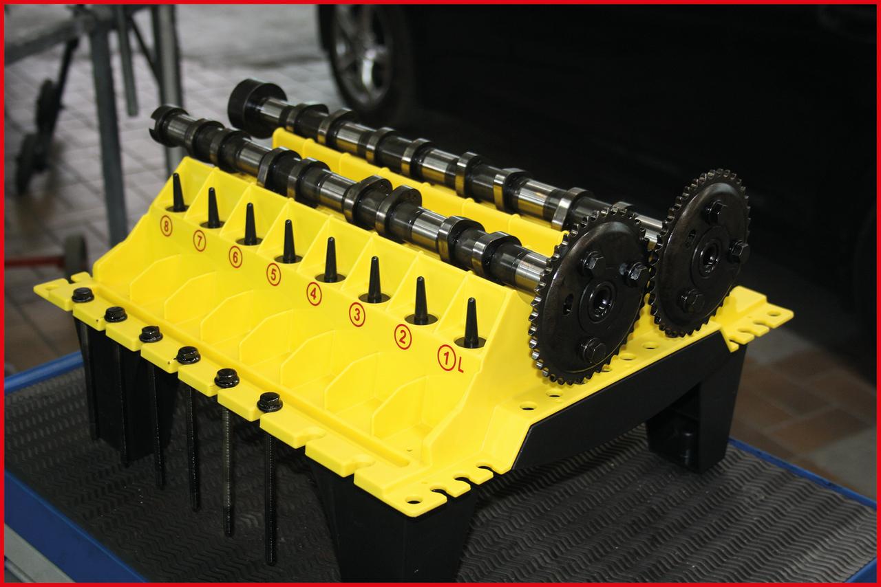 Outil de levage sur pied | Supports de culasse en acier inoxydable | 2 pièces de culasse | Kit de portage complet, outil professionnel spécialisé automobile adapté pour faciliter l'entretien du moteur
