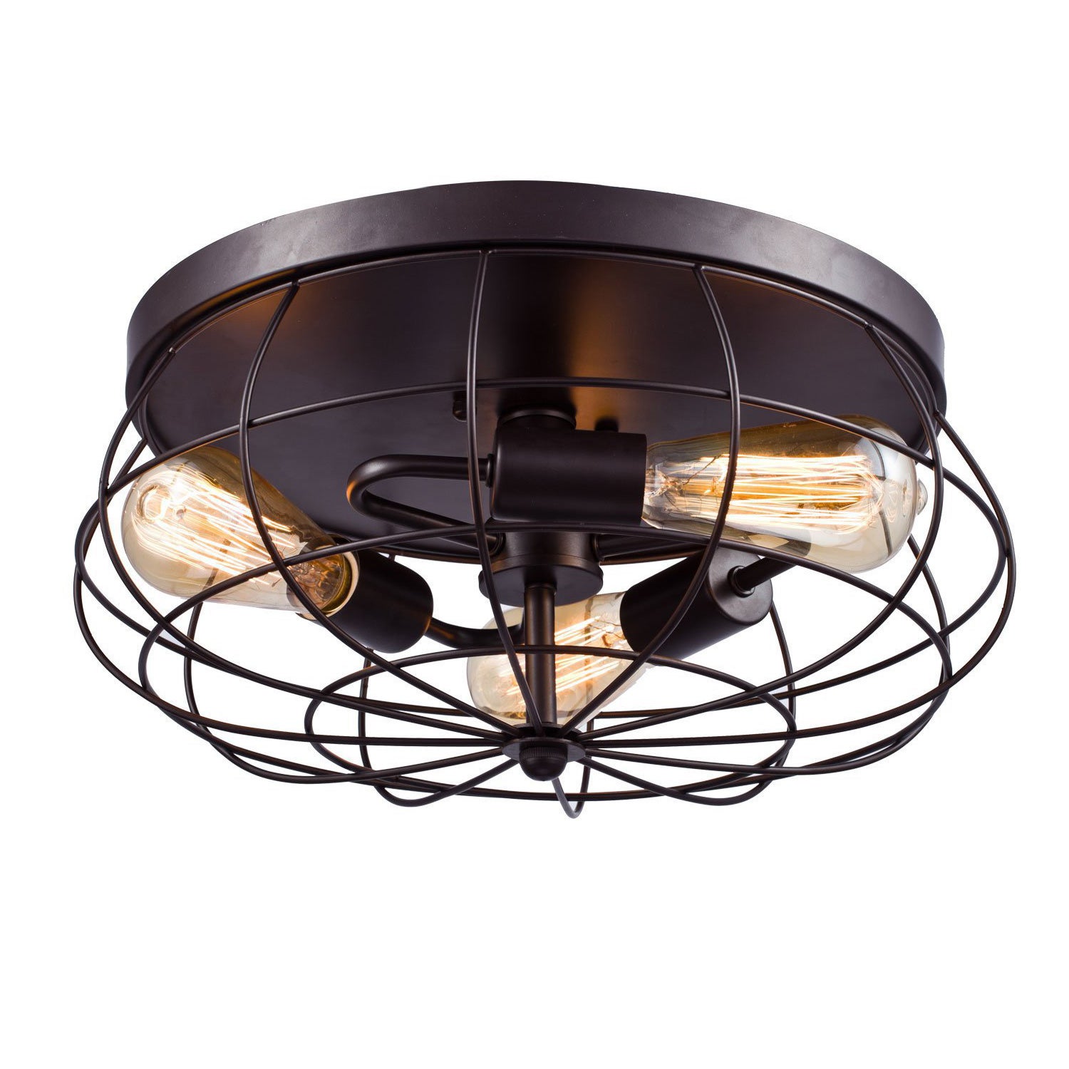 Lampa wisząca w stylu retro z metalową klatką, potrójna lampa sufitowa z żelazną klatką, bez źródła światła, 220 V, E27