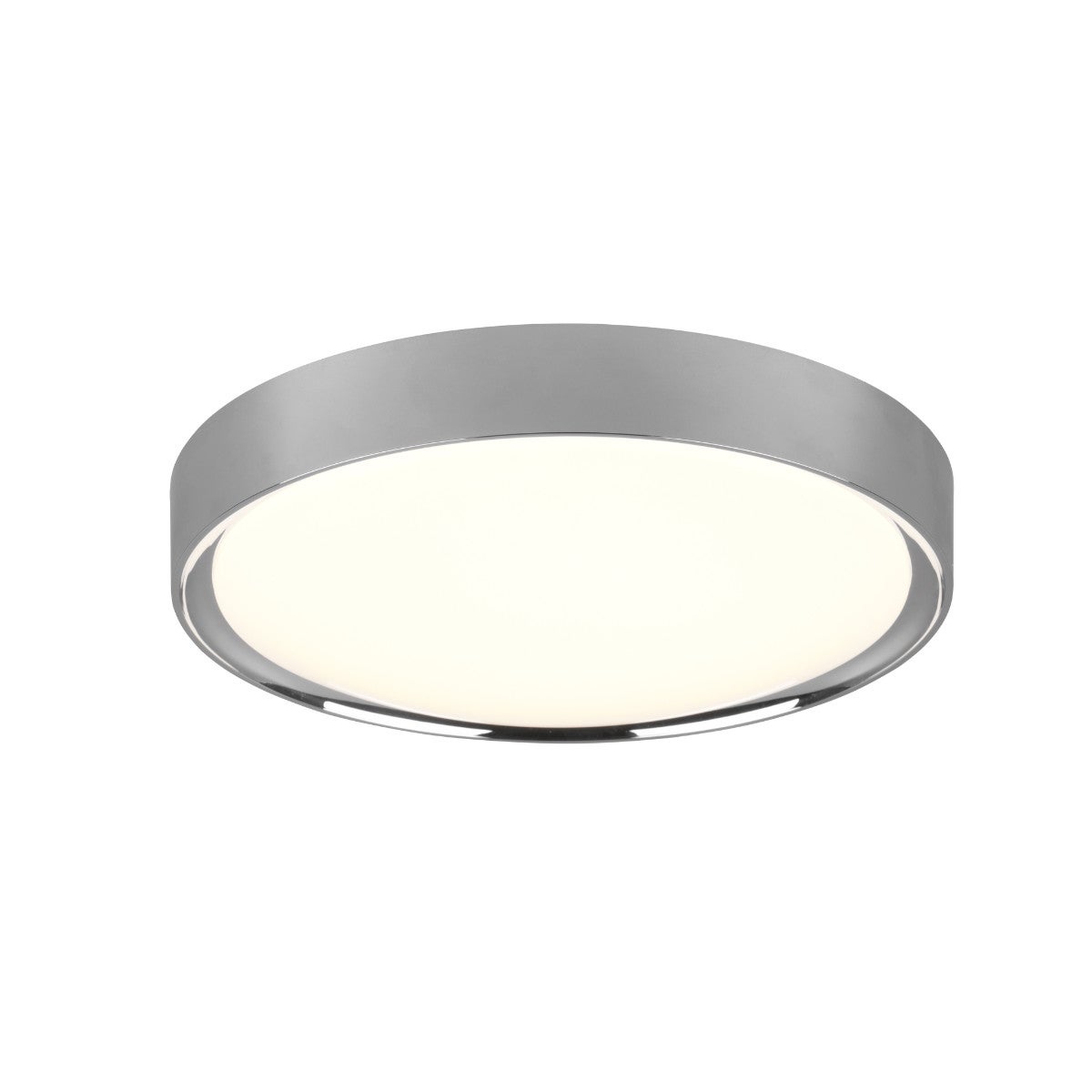 Plafon okrągły CLARIMO LED 18W Ciepła biel 1600 lm srebrno-biały wym:9x33x33cm IP44 Trio