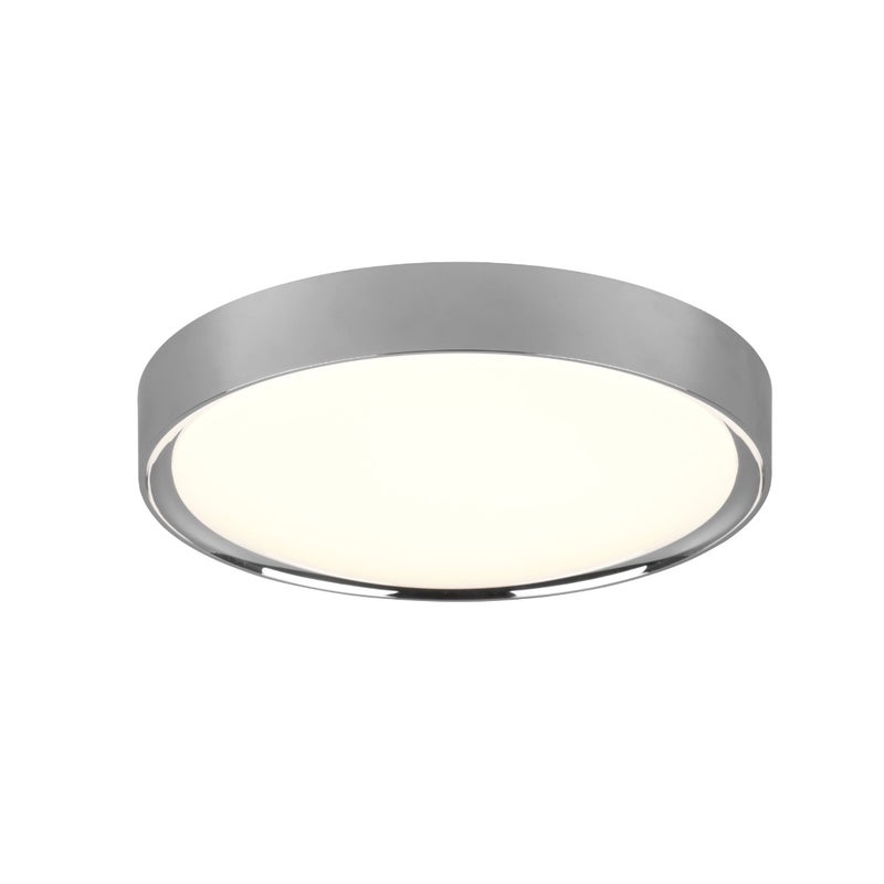 Plafon okrągły CLARIMO LED 18W Ciepła biel 1600 lm srebrno-biały wym:9x33x33cm IP44 Trio