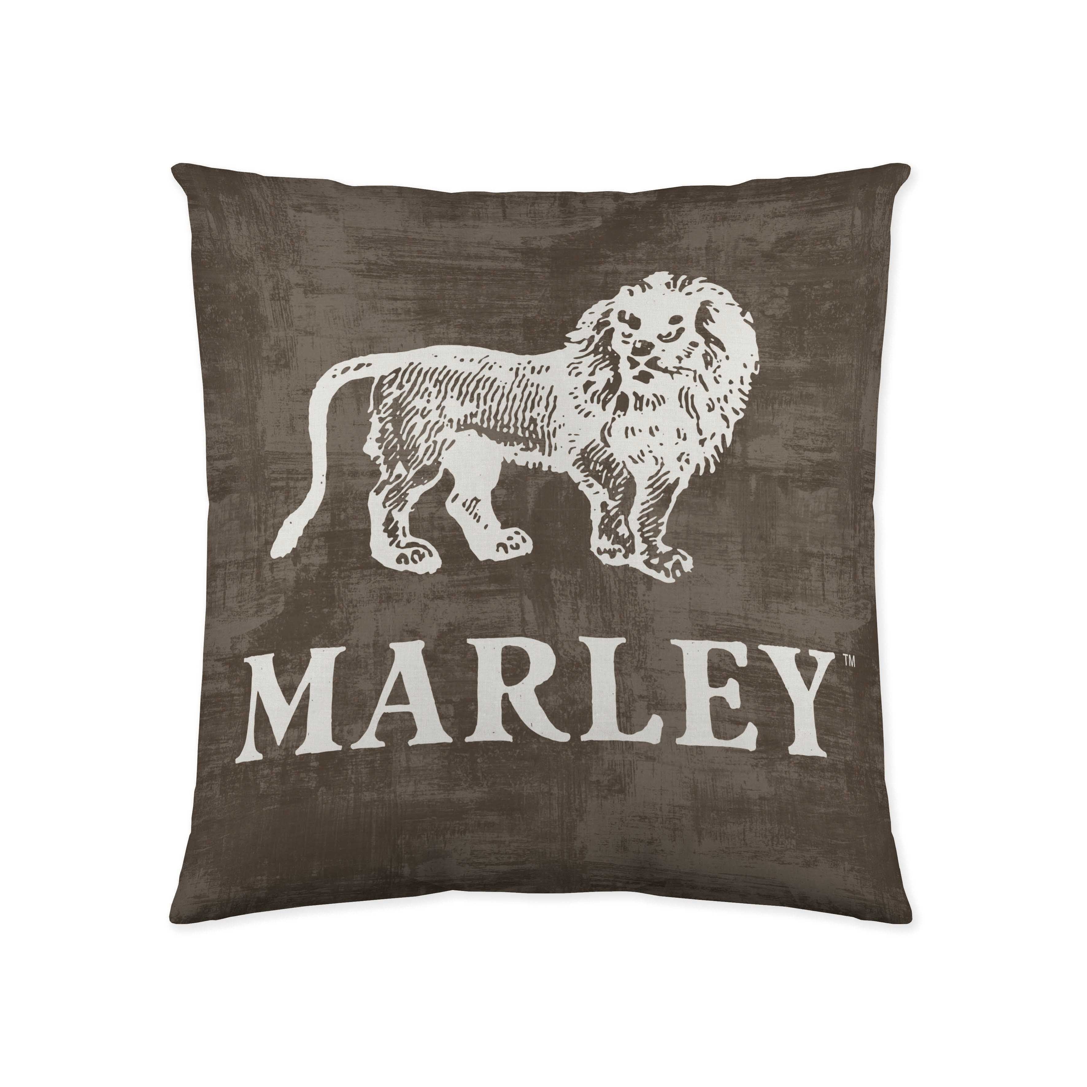 MARLEY - Housse de coussin imprimée - Non rembourrée - 50x50 cm - Coton ...