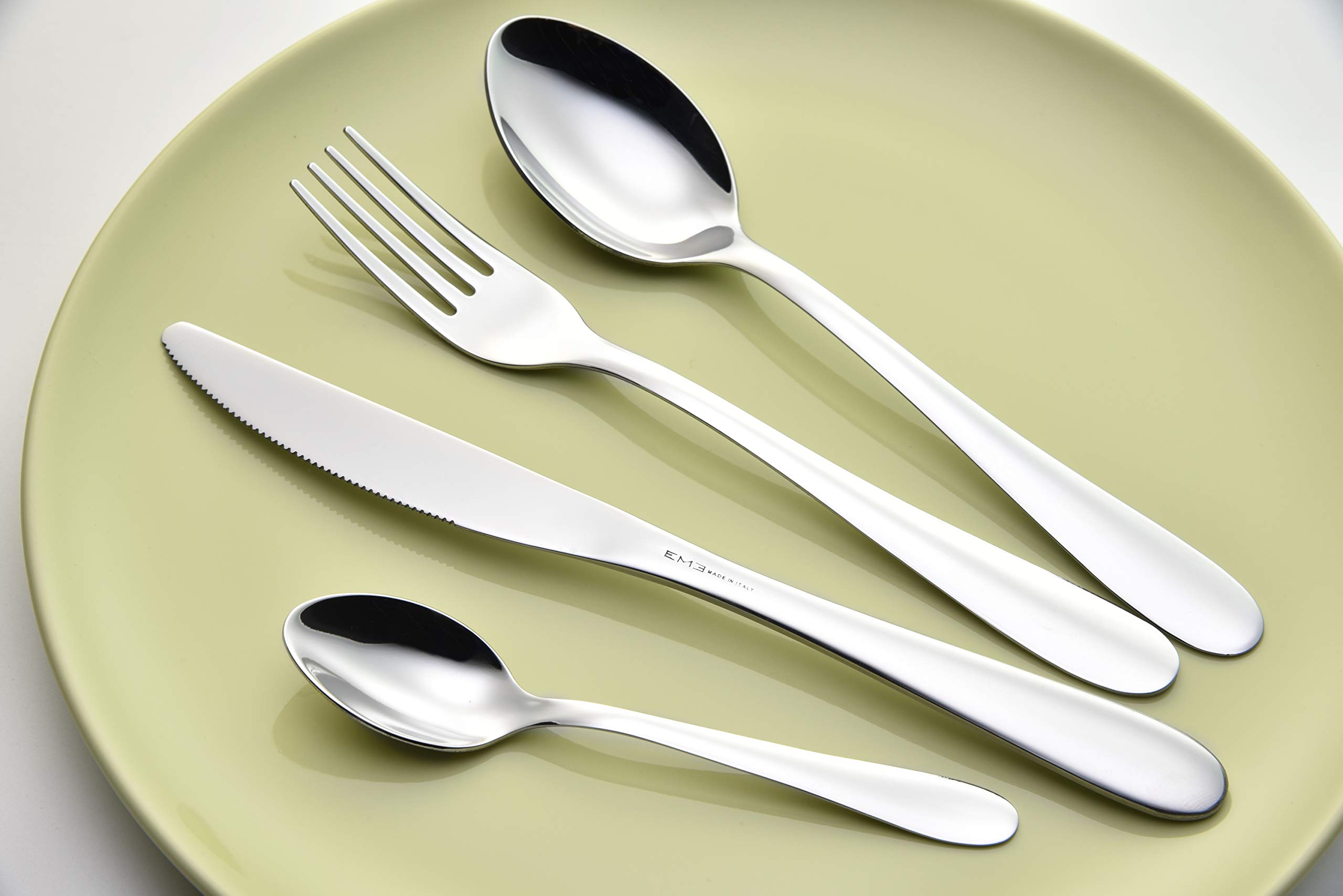 Set Posate Lagostina Luisa Per 6 Persone – 24 Pezzi In Acciaio Inox 18/10, Lucido